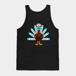 Thanksgiving nurse turkey Tank Top